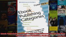 DOWNLOAD PDF  Ebook Publishing Categories Complete Category List for the Most Popular Ebook Publishing FULL FREE