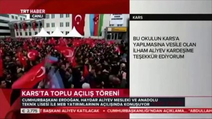 Erdoğandan, "Azerbaycan Türkiye" Şiiri