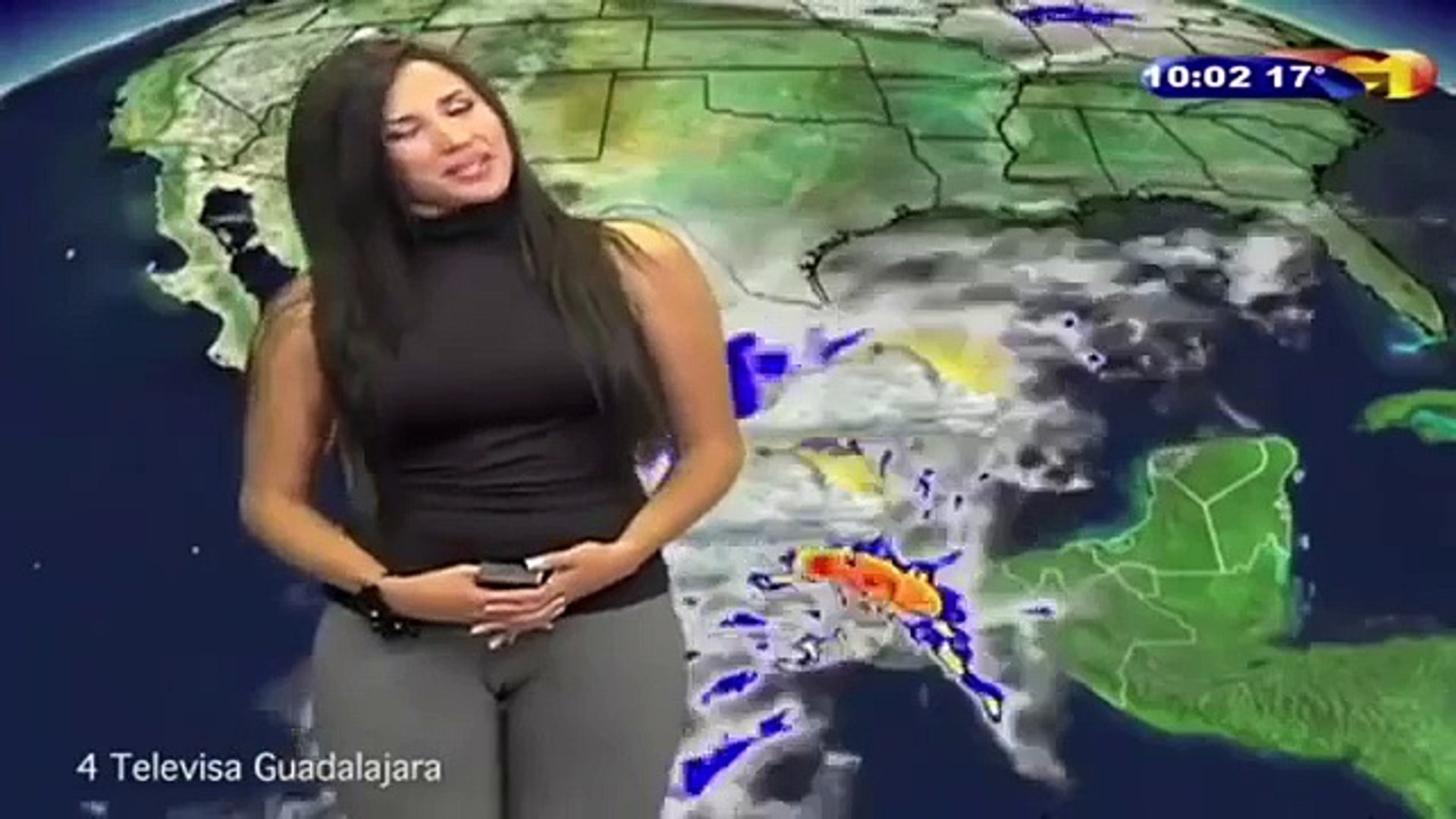 Elle présente la météo dans un legging très moulant - Vidéo Dailymotion