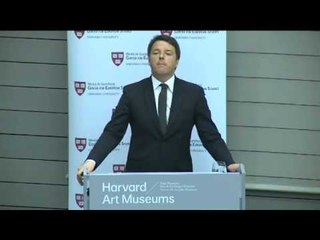 USA - Renzi a Boston è intervenuto alla Harvard University (01.04.16)