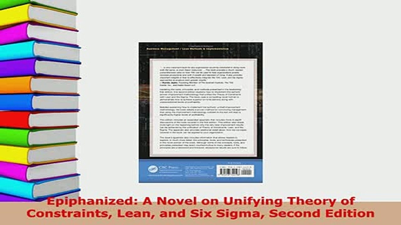 Download  Epiphanized A Novel on Unifying Theory of Constraints Lean and Six Sigma Second Edition Read Full Ebook