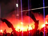 Fumigènes ambiance de feu Gerland ol-nantes 6ème titre sud