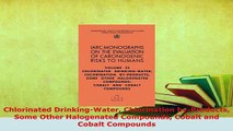 PDF  Chlorinated DrinkingWater Chlorination byProducts Some Other Halogenated Compounds  Read Online