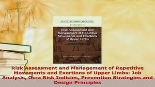 PDF  Risk Assessment and Management of Repetitive Movements and Exertions of Upper Limbs Job  EBook