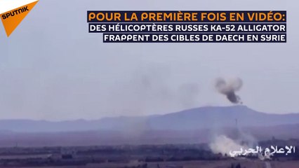 Le Ka-52 Alligator filmé pour la première fois en action