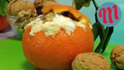 Mandarinas rellenas - Postre fácil y muy ligero