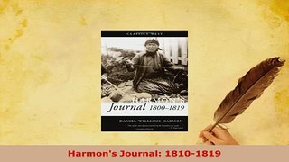 PDF  Harmons Journal 18101819  EBook