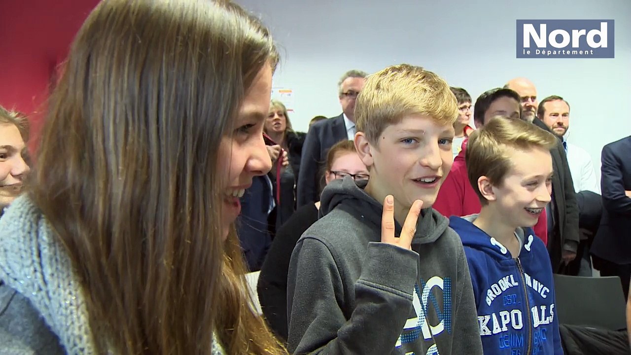Inauguration du collège Saint-Exupéry à Steenvoorde