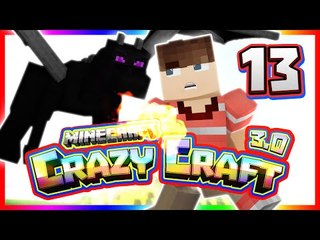 Minecraft Crazy Craft 3.0 - Ep 13 - "DRAGON BATTLE! BABY DRAGON!"