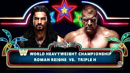 WWE WRESTLEMANIA 32 ORAKEL- WWE TITEL- Triple H (c) vs. Roman Re
