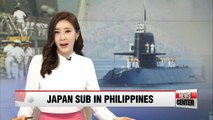 Japanese submarine makes first port visit to Philippines