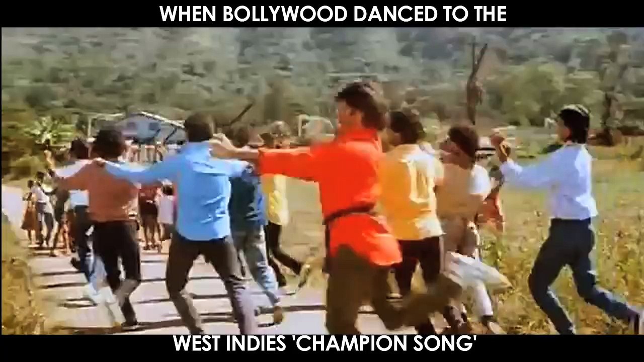 Bollywood Champs dancing to the West Indies cricket team Champion Song!!