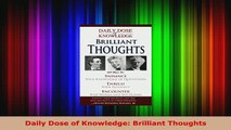PDF  Daily Dose of Knowledge Brilliant Thoughts Download Online
