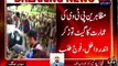 PTI & PAT protesters takeover to PTI headquarter. Report by Shakir Solangi, Abb Takk News.