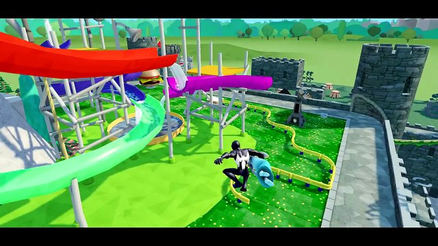 Frozen Elsa Kidnapped by Spiderman Venom ! Spider-man saves Disney Princess Elsa From Jail !