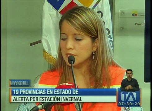 19 provincias en alerta naranja por estación invernal