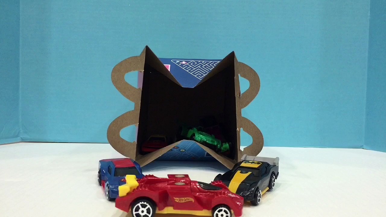 Stop Motion! DC Comics Super Heroes Hot Wheels McDonald's Happy Meal Toys | Liam and Taylor's Corner