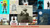 PDF  A Ladys Ranch Life in Montana  EBook