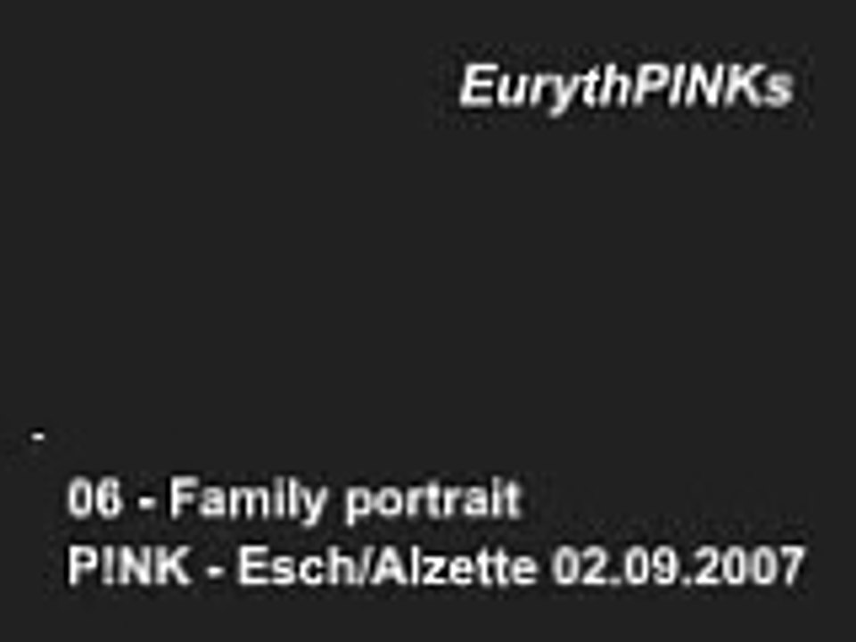 P!NK Esch 02.09.2007 06 Family portrait