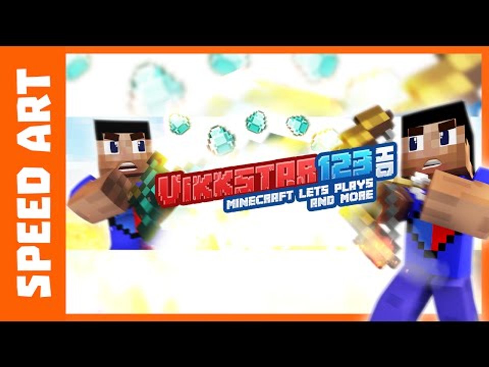 Vikkstar123HD Banner Speed Art - @Vikkstar123 - Minecraft Speed Art Banner