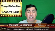Texas Rangers vs. Seattle Mariners Free Pick Prediction MLB Baseball Odds Preview 4-4-2016