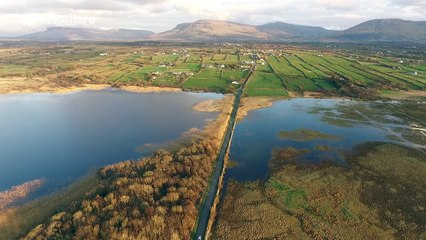 Stunning drone footage at sunset over County Sligo, Ireland