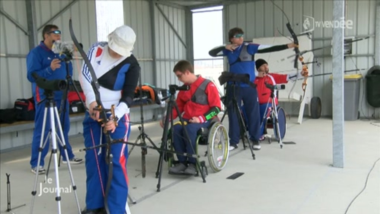 Tir à l'arc handisport : Entraînement de l’équipe de France