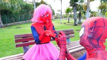 Spiderman & Pink Spidergirl Wedding Day! feat Hulk - Fun Superhero in real life