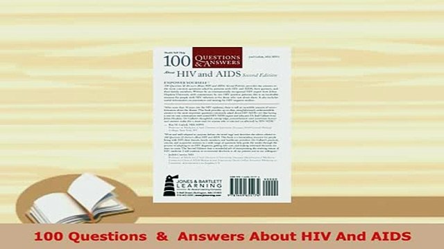 PDF 100 Questions Answers About HIV And AIDS Free Books