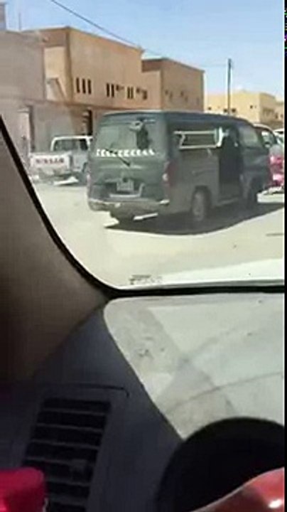 سائق باص متهور برفحاء