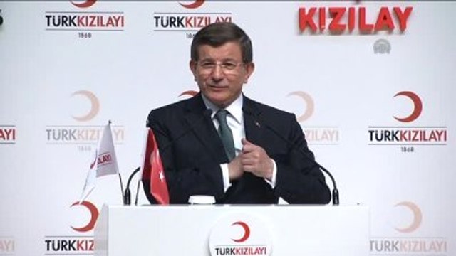 Davutoğlu: 'Türkiye Cumhuriyeti Hükümetleri Her Zaman Kızılay'ın Yanında Olacaktır'