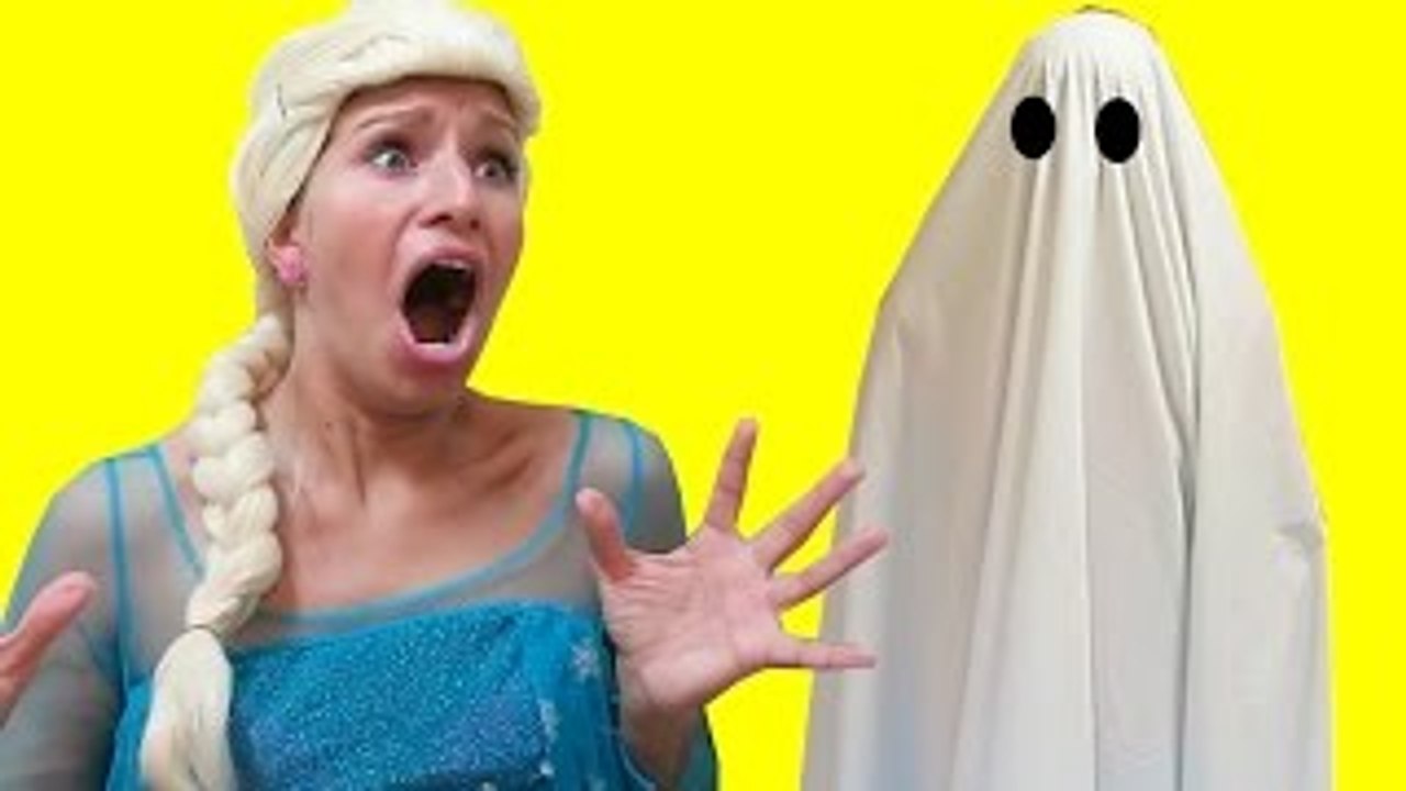 FROZEN ELSA vs GHOST SPIDERMAN - Funny Superhero Movie in Real Life