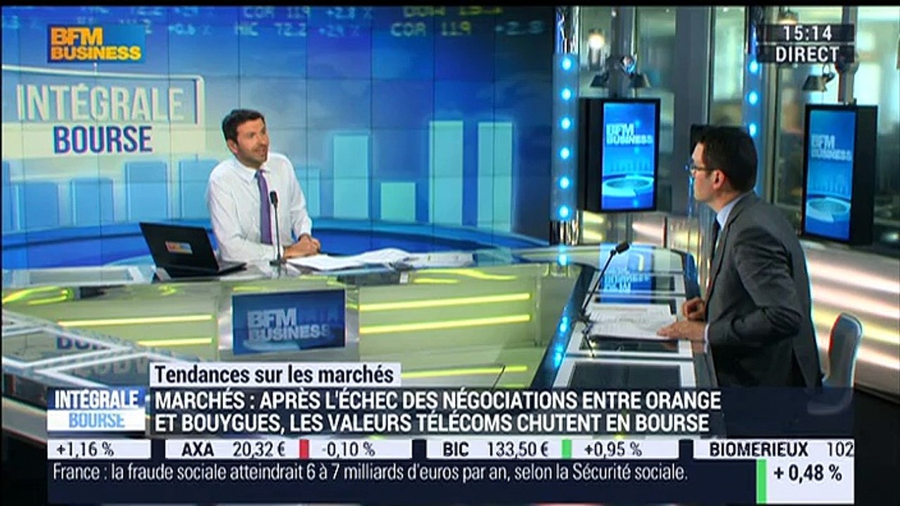 Les tendances sur les marchés: Les valeurs télécoms chutent en Bourse après l’échec de la fusion Bouygues-Orange - 04/04