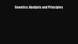 Download Genetics: Analysis and Principles Ebook Online