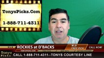 Arizona Diamondbacks vs. Colorado Rockies Free Pick Prediction MLB Baseball Odds Preview 4-4-2016