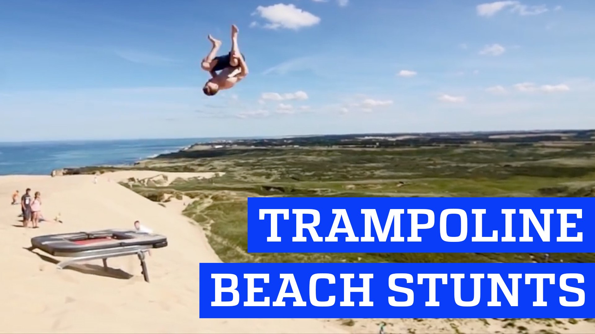Trampoline stunts at the Beach! | People are Awesome - video Dailymotion