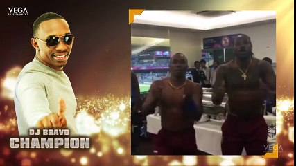 Chris Gayle & Dwayne Bravo Dance On Dj Bravo Champion Song