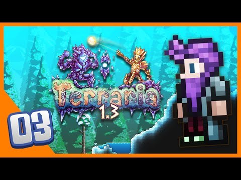 Terraria 1.3 Ep 3 - NEW BIOME!! (Terraria 1.3 Expert Mode)