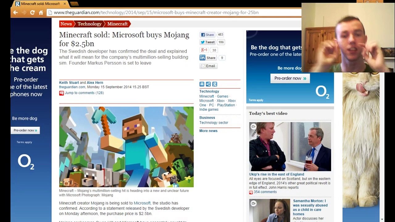 minecraft sold to microsoft price