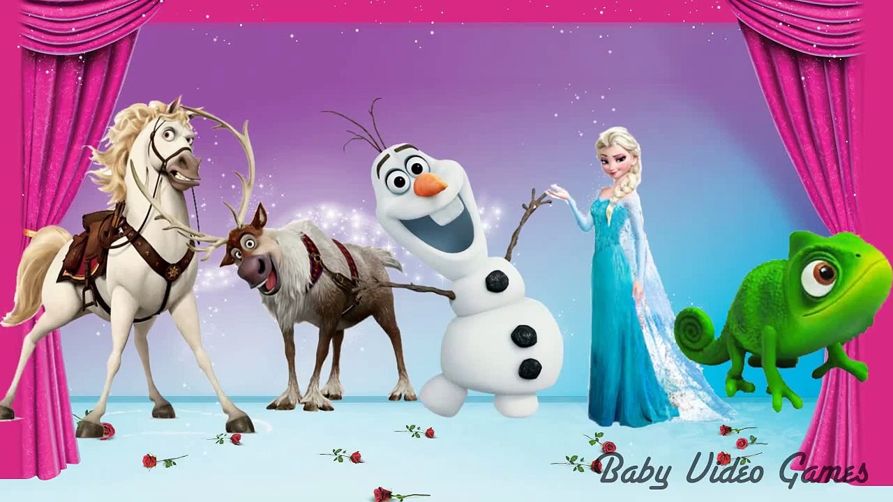 Frozen and Tangled Nursery Rhymes Finger Family Song
