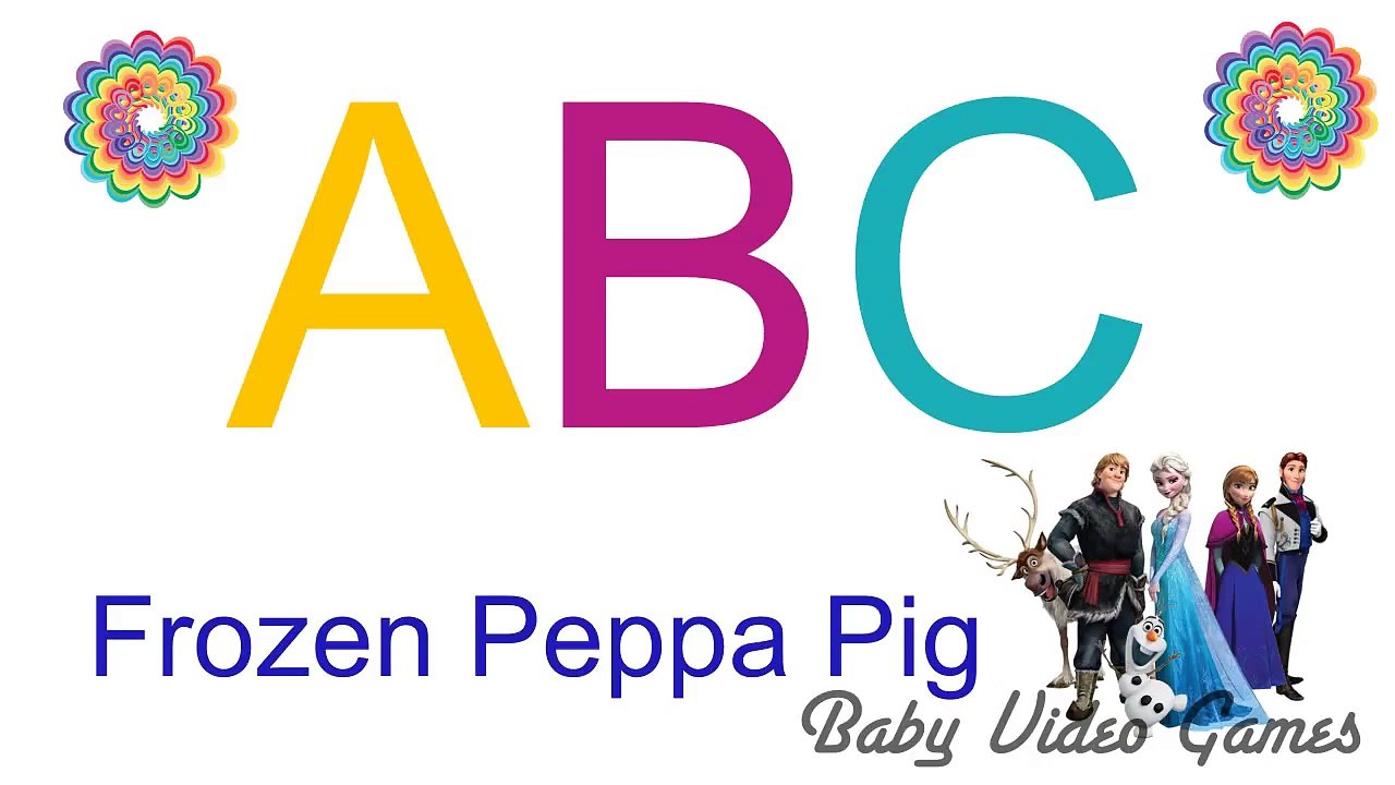 Abc Song with Peppa Pig and Frozen Rhymes