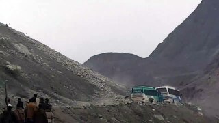 Rocks Rain Down On Bus Passengers at Karakoram Highway
