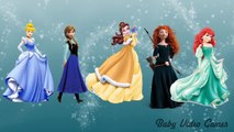 Disney Princesses Finger Family Cinderella, Anna Song