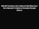 Read Why Did You Have to Get a Divorce? And When Can I Get a Hamster?: A Guide to Parenting