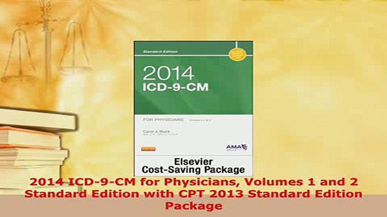 PDF  2014 ICD9CM for Physicians Volumes 1 and 2 Standard Edition with CPT 2013 Standard  EBook