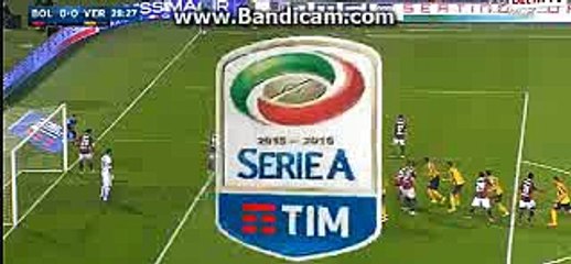 Giampaolo Pazzini Incredible Miss - Bologna 0-0 Hellas Verona 04-04-2016