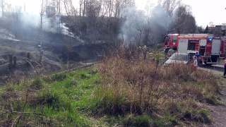 Firefighters in action / Pożar Rybnik 04-04-2016