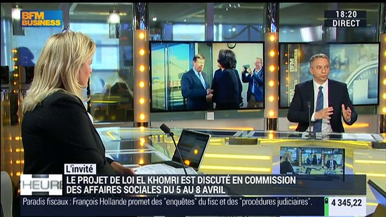 Licenciement économique: "La définition présente actuellement dans la version du projet de loi pose problème", Laurent Baumel - 04/04