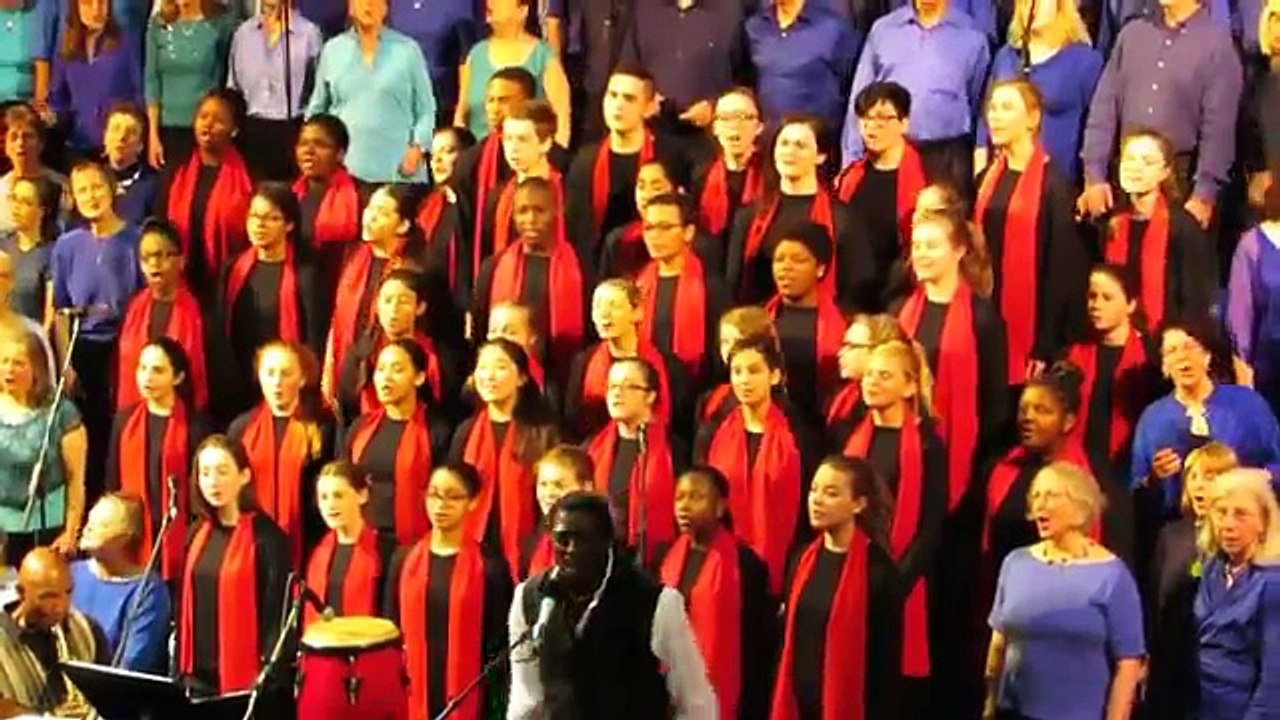 Mystic Chorale performs One World One Music with Regie Gibson (World Music 720p)