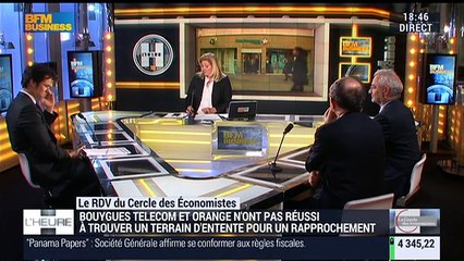 Le Cercle des Économistes: Le rapprochement entre Orange et Bouygues Telecom a échoué - 04/04